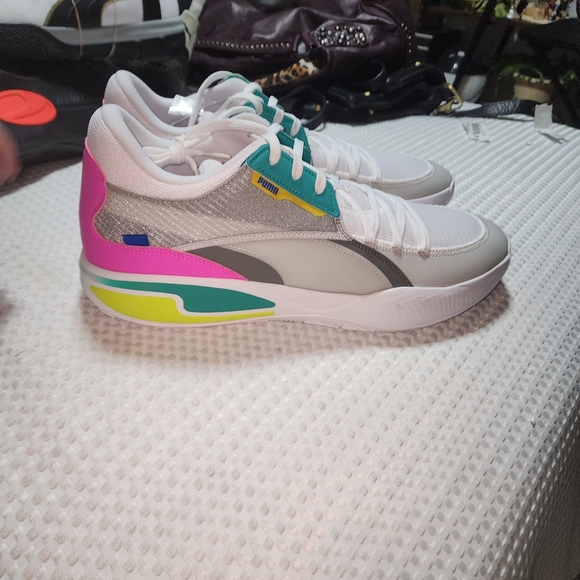 PUMA NWOT MENS SZ 17 2K COURT RIDER WHITE ULTRA BASKETBALL SNEAKER SHOES - Picture 4 of 13